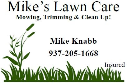 Mikes Lawn Care Advertisement